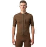 maillot cyclisme gravel marron 5 poches