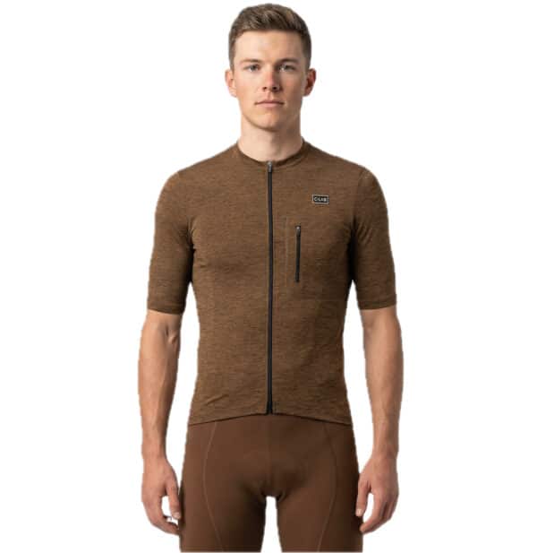 maillot cyclisme gravel marron 5 poches