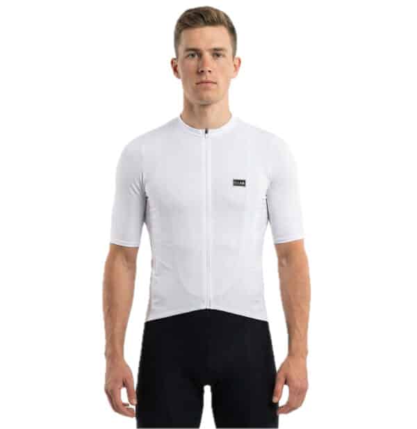 maillot cyclisme été unisexe blanc qualité pro