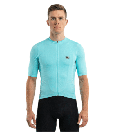 maillot cycliste unisexe lait à la menthe