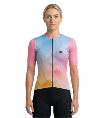 maillot de cyclisme unisexe haut de gamme multicolore