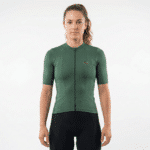 maillot de vélo femme vert foncé top qualité