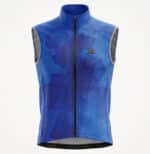 gilet imperméable coupe vent bleu
