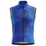gilet vélo coupe vent imper bleu