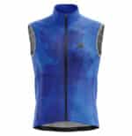 gilet vélo coupe vent imper bleu