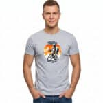 tee-shirt gris de cyclisme