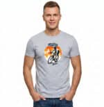 tee-shirt gris de cyclisme